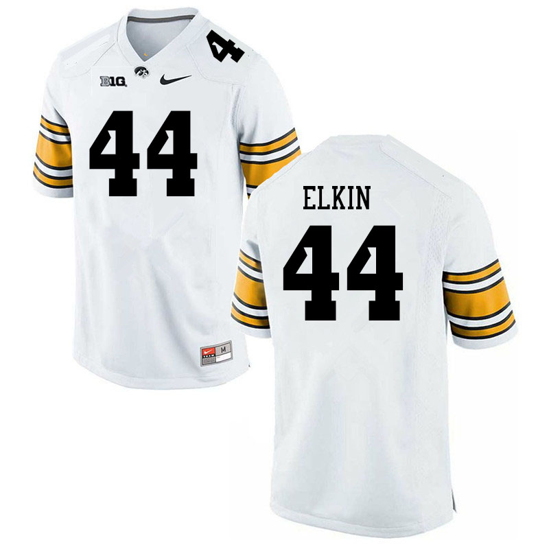 Men #44 Luke Elkin Iowa Hawkeyes College Football Jerseys Sale-White
